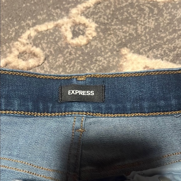 Express Blue Skinny Jeans Classic Denim stretchy hi rise skinny - Picture 3 of 6